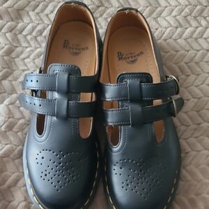 Dr. Martens Black Heart Cutout Shoes